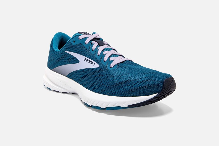 Brooks Launch 7 Road Running Shoes - Womens - Blue/Silver - WO7169540